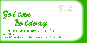 zoltan moldvay business card